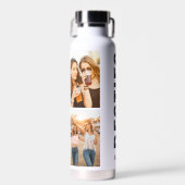 Beste vrienden Aangepast Initiaal 4 Foto Waterfles (Voorkant)