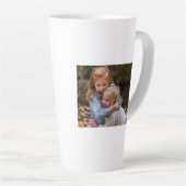 Beste vrienden aangepaste foto & naam latte mok (Rechterhoek)
