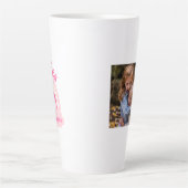 Beste vrienden aangepaste foto & naam latte mok (Voorkant)