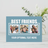 Beste vrienden, aangepaste foto's, tekst en kleur (Staand voorkant)