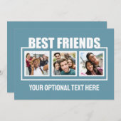 Beste vrienden, aangepaste foto's, tekst en kleur (Voorkant / Achterkant)