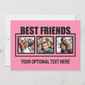 Beste vrienden, aangepaste foto's, tekst en kleur (Voorkant)