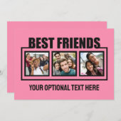 Beste vrienden, aangepaste foto's, tekst en kleur (Voorkant / Achterkant)