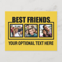 Beste vrienden, aangepaste foto's, tekst en kleur