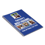 Beste vrienden, aangepaste foto's, tekst en kleur notitieboek (Rechterzijde)