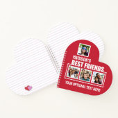 Beste vrienden, aangepaste foto's, tekst en kleur notitieboek (Binnen)