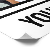 Beste vrienden, aangepaste foto's, tekst en kleur poster (Hoek)