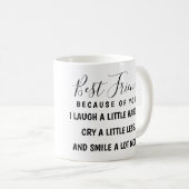 Beste Vrienden Aangepaste Haar BFF Beste Vriendinn Koffiemok (Voorkant rechts)