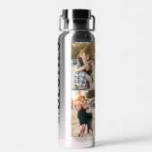 Beste vrienden Aangepaste Initialen 4 Foto BFF W Waterfles (Achterkant)