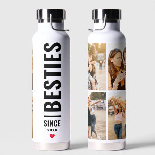 Beste vrienden Aangepaste Initialen 4 Foto BFF Waterfles