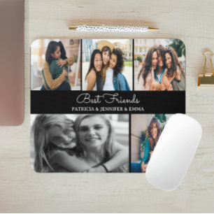 Beste vrienden   Aangepaste Meerdere foto's jubile Muismat