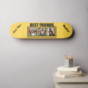 Beste vrienden, aangepaste naam, foto's en kleur persoonlijk skateboard
