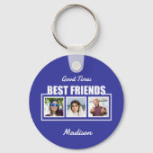 Beste vrienden, aangepaste naam, foto's en kleur sleutelhanger (Achterkant)
