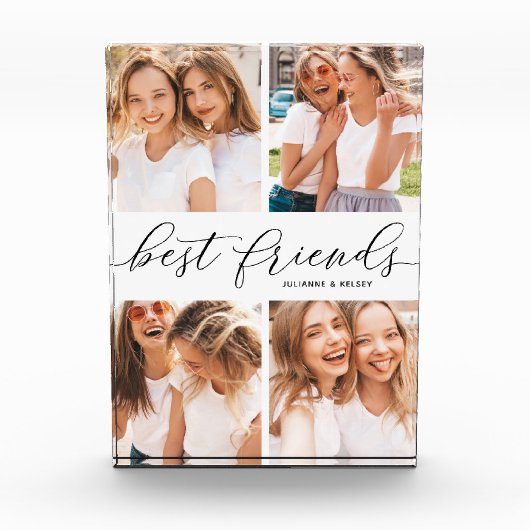 Beste vrienden, aangepaste tekst en collage fotoblokken (Voorkant)