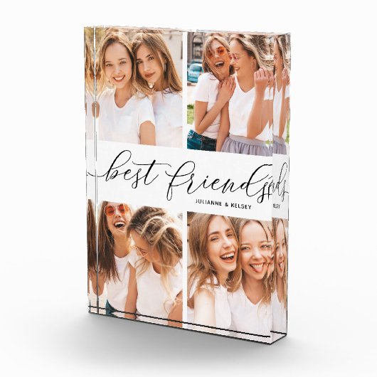 Beste vrienden, aangepaste tekst en collage fotoblokken (Rechts)