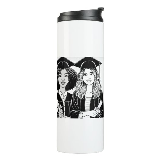 Beste Vrienden Afstuderen 2024 Thermosbeker (Gedraaid links)