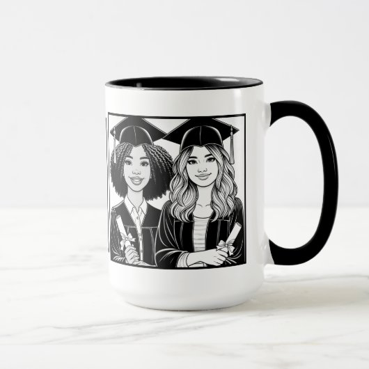 Beste Vrienden Afstuderen Two-Tone Mok (Rechts)