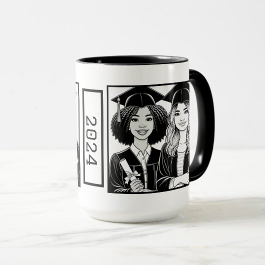 Beste Vrienden Afstuderen Two-Tone Mok (Voorkant rechts)