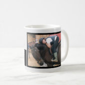 Beste vrienden altijd ik en mijn paard grijs zwart koffiemok (Voorkant rechts)