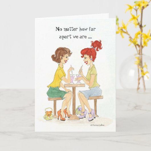 Beste vrienden Altijd kaart (Gele Bloem)