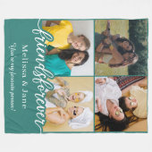 beste vrienden altijd schattig 4 foto ' s collage fleece deken (Voorkant (Horizontaal))