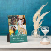 beste vrienden altijd schattig 4 foto ' s collage  fotoplaat (Zijkant)