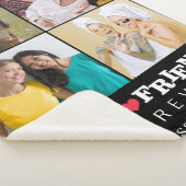 beste vrienden altijd schattig 4 foto's collage Bl Sherpa Deken (3/4)