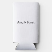 Beste Vrienden Ananas Kawaii Fruit Zomer Seltzer Blikjeskoeler (Achterkant)