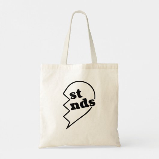 Beste vrienden Andere helft Tote Bag (Achterkant)