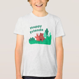 Beste Vrienden Beer en Konijn Tri-Blend Shirt