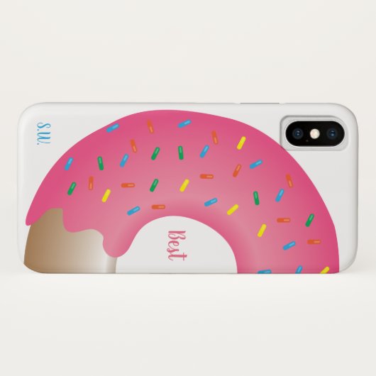 Beste vrienden | "Beste" helft | Donut Illustratie Case-Mate iPhone Case (Achterkant (horizontaal))