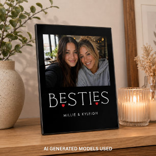 Beste Vrienden Beste Vriendin Hart Typografie Zwar Fotoplaat