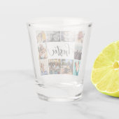 Beste vrienden Bestie 10 foto handgeschreven moder Shot Glas (Achterkant)