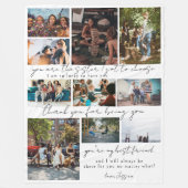 Beste vrienden | Bestie 10 Foto's en offerte Fleece Deken (Voorkant)