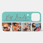 Beste vrienden Bestie 4 Foto's Blauwgroen Case-Mate iPhone Case (Achterkant (horizontaal))