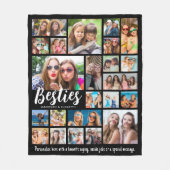 Beste Vrienden BESTIES 23 Fotocollage Aangepast Fleece Deken (Voorkant)