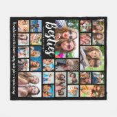 Beste Vrienden BESTIES 23 Fotocollage Aangepast Fleece Deken (Voorkant (Horizontaal))