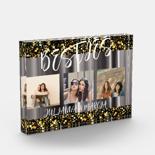 Beste Vrienden Besties Fotocollage BFF Keepsake Fotoblokken (Links)