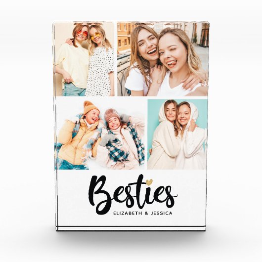 Beste Vrienden Besties Fotocollage Block Fotoblokken (Voorkant)