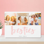 Beste Vrienden Besties Fotocollage Plaque Fotoplaat