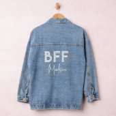 Beste vrienden BFF Chic gepersonaliseerd Denim Jacket (Hangar)