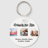 Beste vrienden BFF foto namen wit Sleutelhanger (Voorkant)