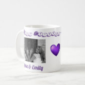 Beste vrienden BFF met Besties Voeg 2 afbeeldingen Koffiemok (Voorkant links)