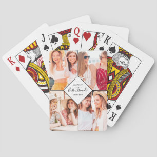 Beste Vrienden BFFs Beste Vrienden Naam Fotocollag Pokerkaarten