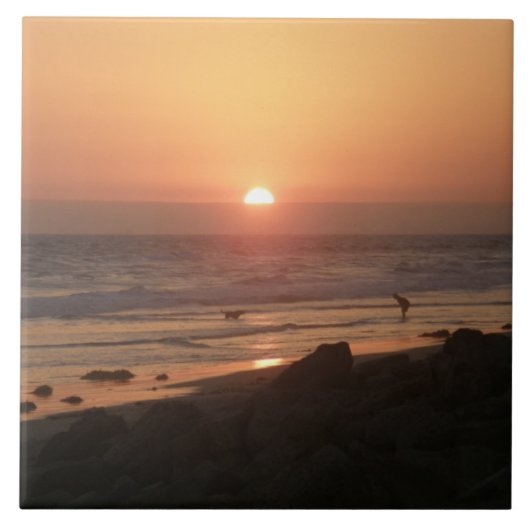 Beste vrienden bij het strand tegeltje (Voorkant)