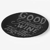 Beste vrienden bijpassende herinneringen vriendsch papieren bordje (Gekanteld)