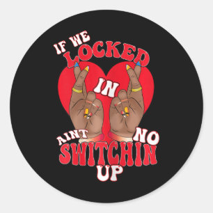 Beste vrienden Black History Month Locked Funny Fi Ronde Sticker