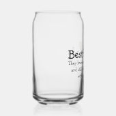 Beste vrienden blikvorm glas (Rechts)