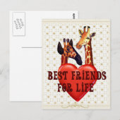 Beste vrienden briefkaart (Voorkant / Achterkant)
