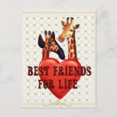 Beste vrienden briefkaart (Voorkant)